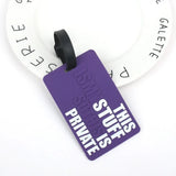 Pvc Soft Rubber Luggage Tags Silicone Creative Card