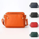 Crossbody Leather Shoulder Bags And Clutches Women's Three-Layer