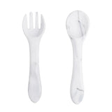 2 PCS Silicone Spoon Fork for Baby Utensils