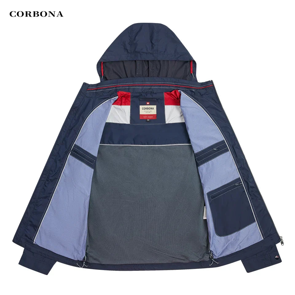 CORBONA 2024 New Men Lightweight Jacket Spring Summer
