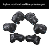 6-Piece Knee Pads Protective Gear Set Sports Knee