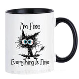 Kitten Cat Coffee Mugs Ceramic Tea Cups Creative