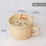 250ML Japanese Shiba Inu Ceramic Coffee Cup Saucer