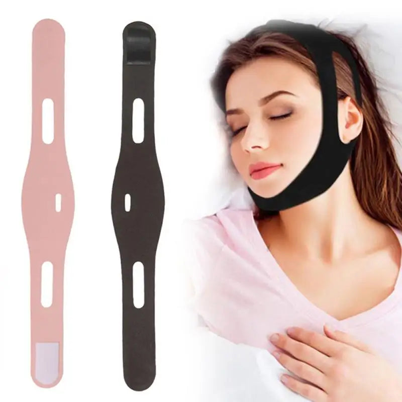 1pc Anti Snore Stop Snoring Chin Strap Belt