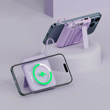 Magnetic Wireless Charger Magsafe Powerbank Built in Cable