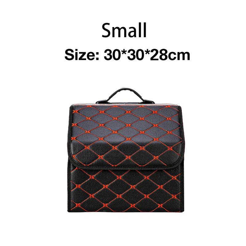 Car Storage Boxes Folding Auto Organizer Box PU