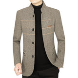 New Men Casual Woolen Blazers Jackets Business Suits