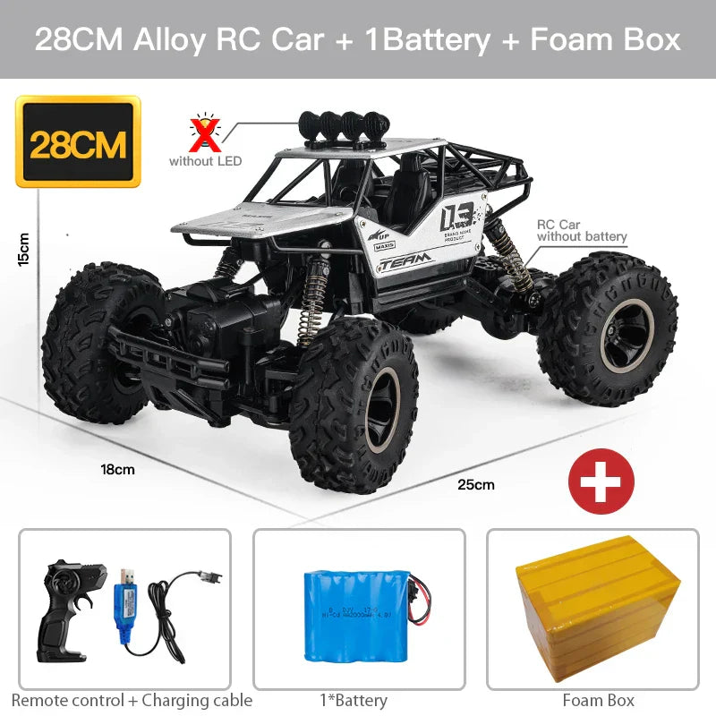 ZWN 1:16 4WD RC Car Led Lights Radio