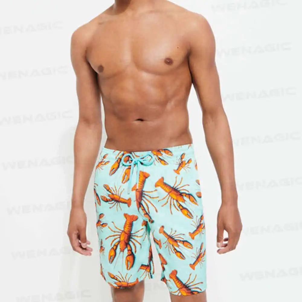 New Summer Men Swimwear Swim Trunks Beach Board