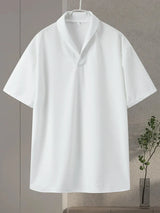 Men's 2024 Solid Pleate Two Piece Suits Summer