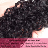 YIJIMEI Water Wave Bundles Human Hair 12-28 Inch