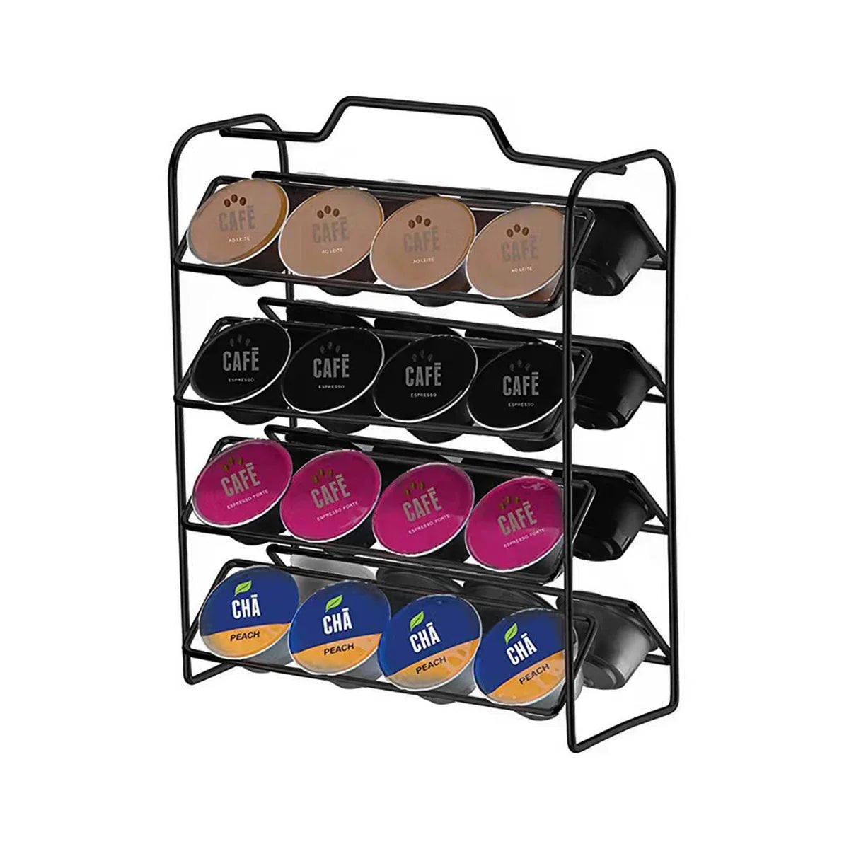 32pcs Coffee Capsule Holder Coffeeware Teaware Storage Rack