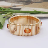 25mm Wide Spring Chain Bracelet For Woman Copper