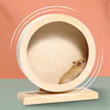 Wooden Running Wheel Training Silent Pet Supplies Gerbil