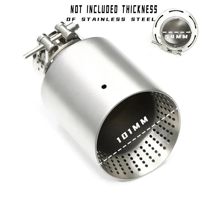 1 Pcs Matte Stainless Steel Car Exhaust Tip