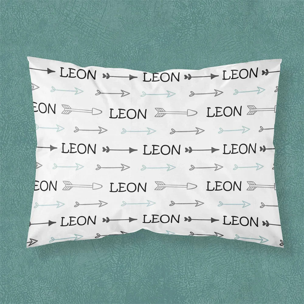 Name Personalized Baby Crib Cushion Cover Cute Bed