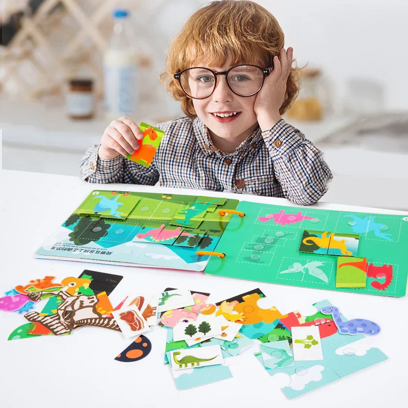 Montessori Quiet Book Repeated Paste Reading Children Toy