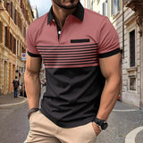 Summer 2024 New Men'S Polo Short Sleeve Lapel