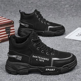 Autumn and Winter Middle Cylinder Fashion Men's Shoes