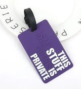 Pvc Soft Rubber Luggage Tags Silicone Creative Card