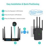 Wireless 5G WiFi Repeater 1200Mbps Router Wifi Booster