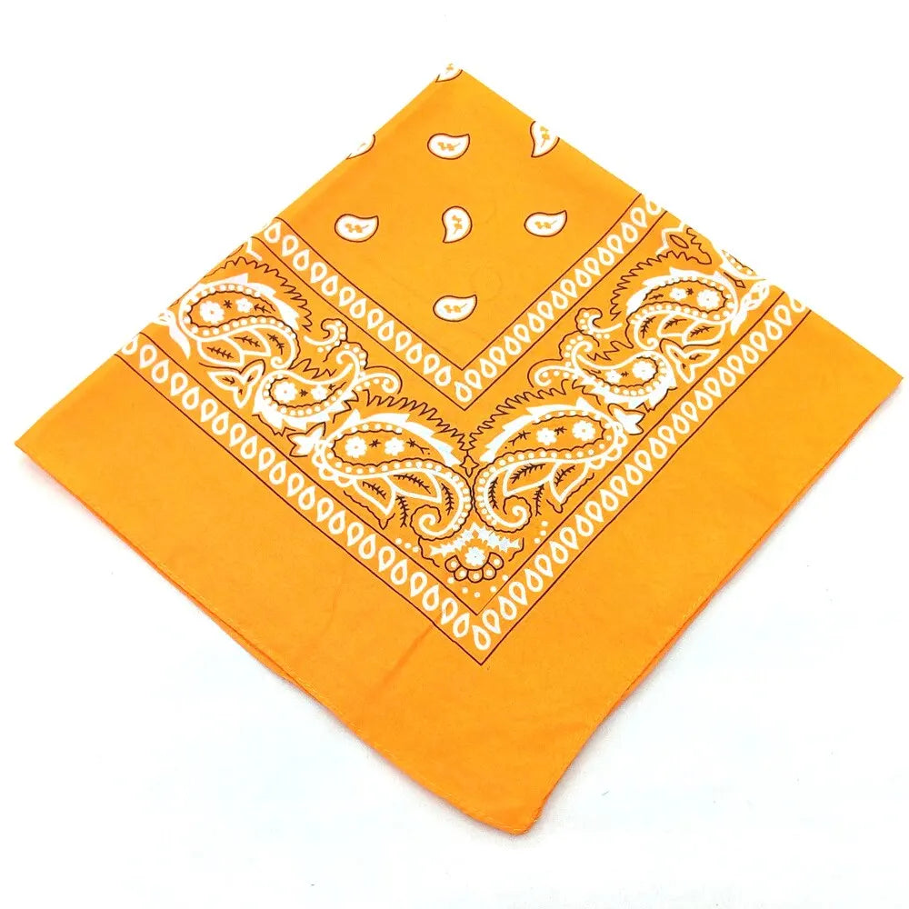 Fashion Bandana Kerchief Head Square Scarves Print Handkerchief
