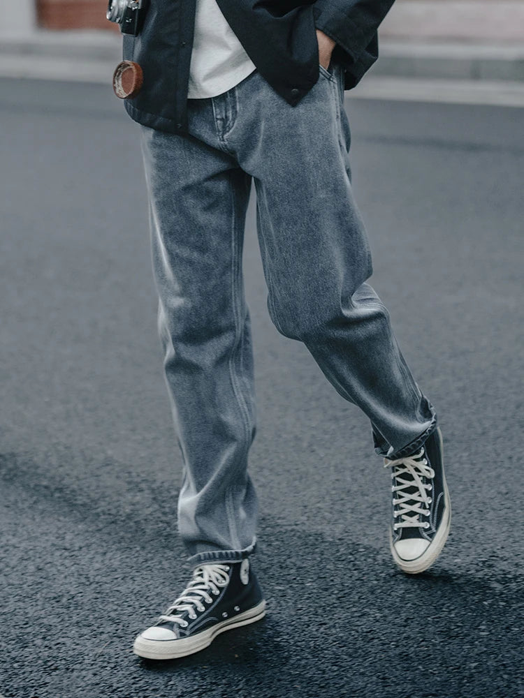 SIMWOOD 2024 Spring Summer New Loose Tapered Jeans