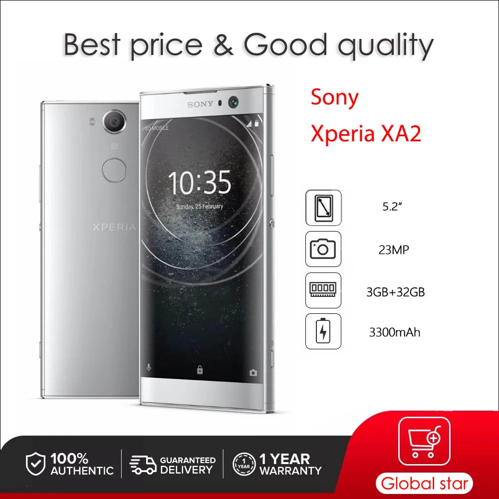 Sony Xperia XA2 4G Original Unlocked H3113 H4113