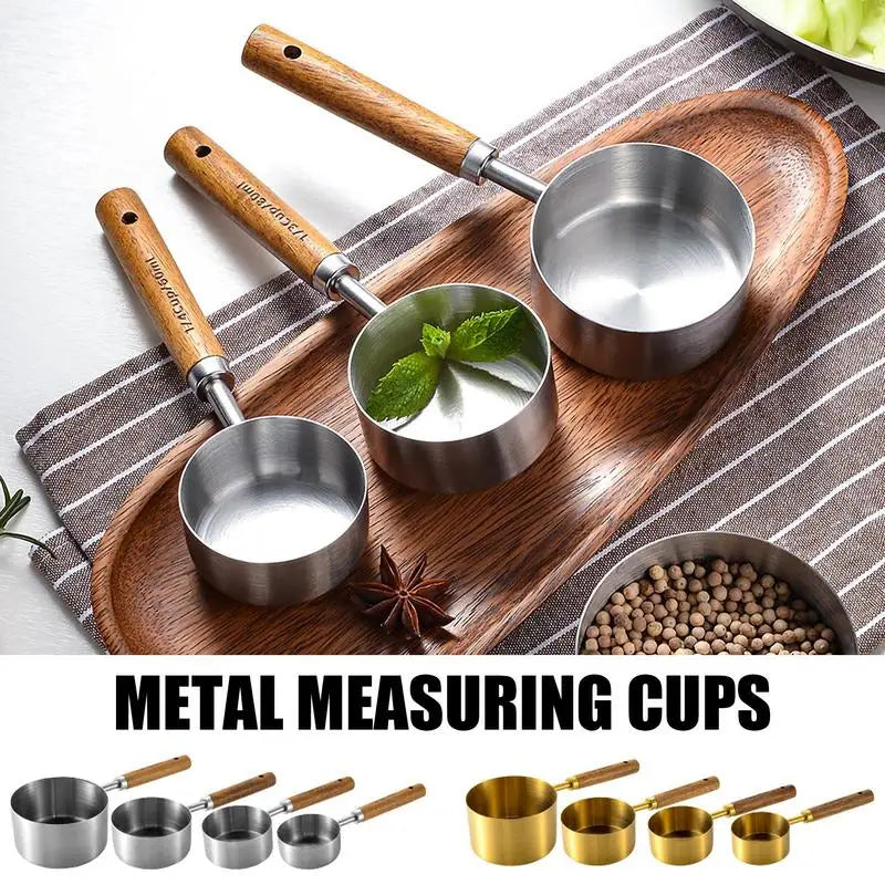 4pcs Measuring Cups Set Cake Baking Flour Measuring