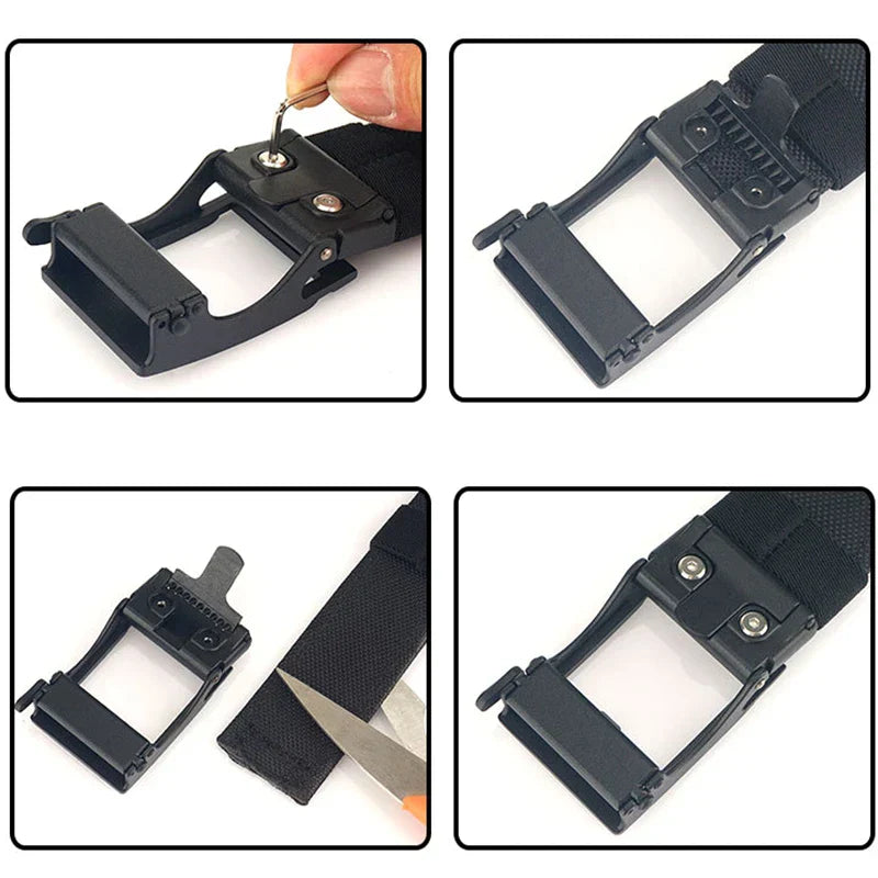 VATLTY New Hard Tactical Belt for Men Metal