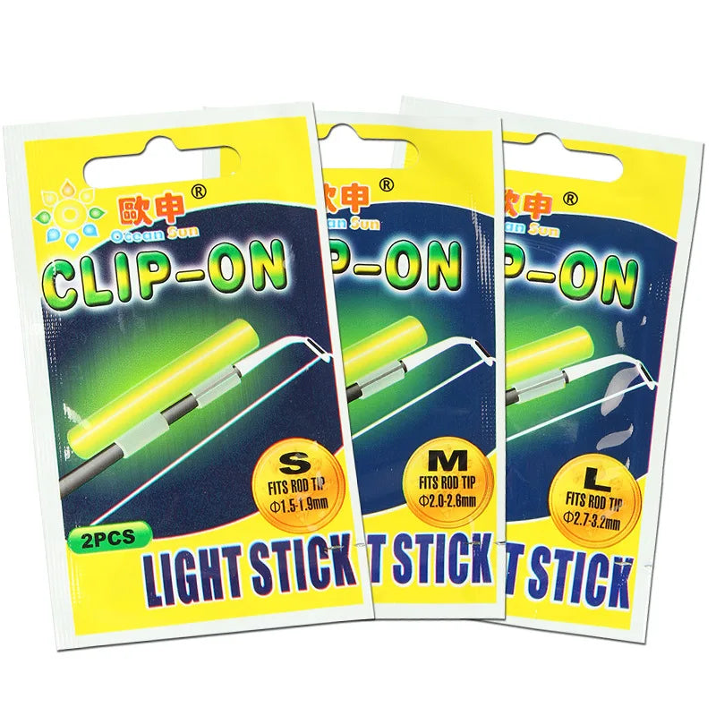 100pcs SS/S/M/L/XL/XXL Fluorescent Light stick 2 in 1