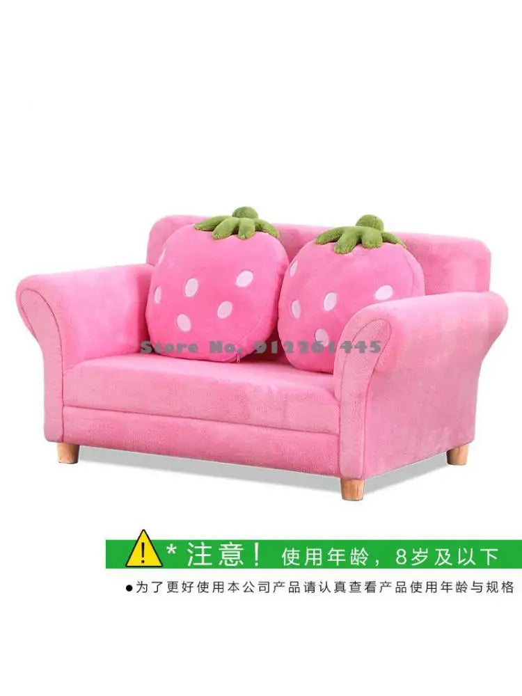 Children's Sofa Mini Korean Cartoon Strawberry Small Sofa