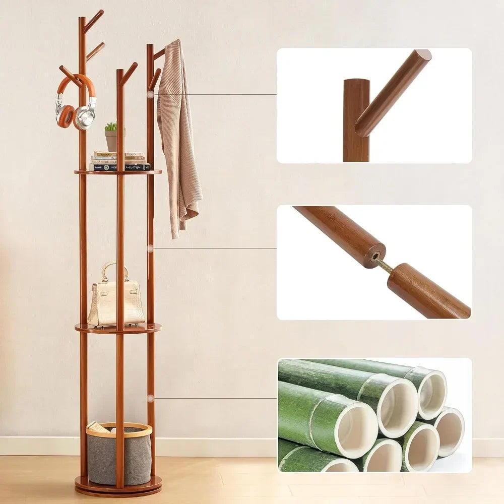 Hat Storage Rotary Coat Rack Backpacks for Women