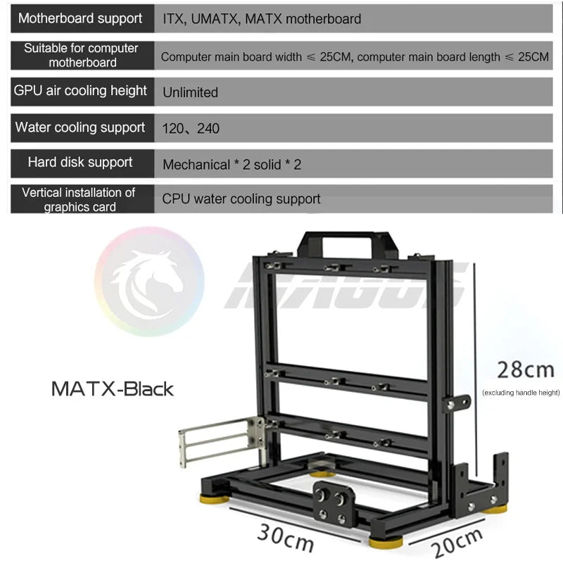 DIY Gamers Cabinet MOD ITX MATX PC Case