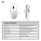 Kysona Aztec Red PAW3395 Wireless Gaming Mouse 55g