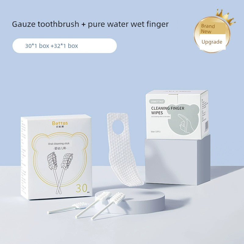 Beipisi Baby Oral Cleaner Gauze Finger Covers Toothbrush