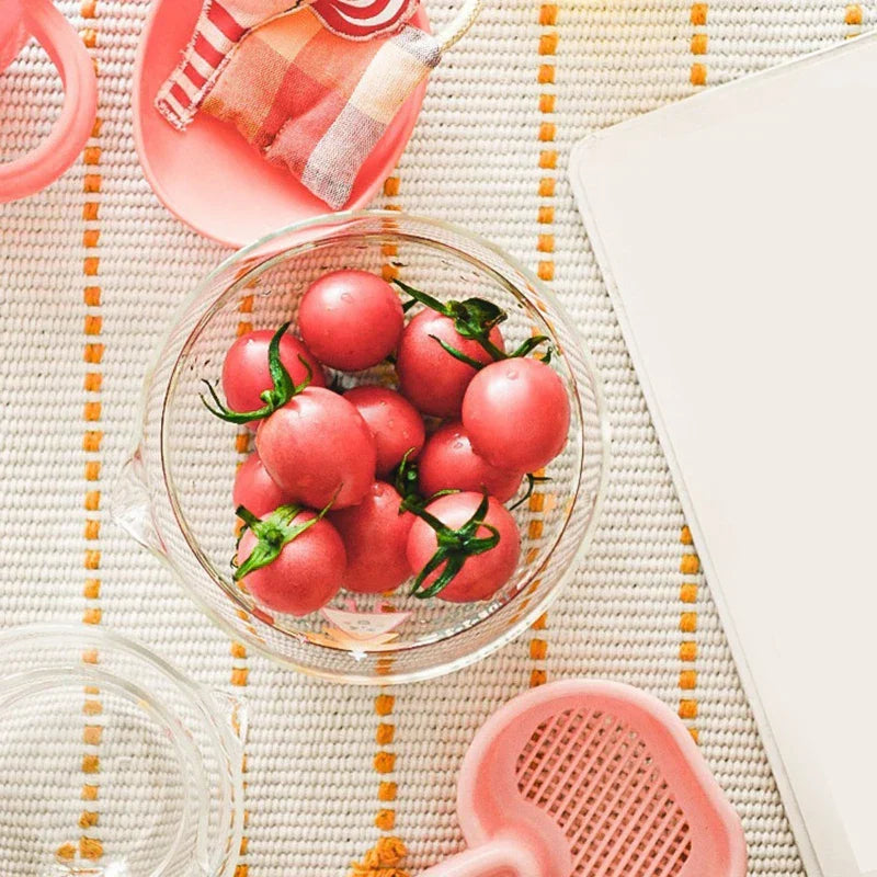 Glass Measuring Cup Kitchen Mixing Bowl with Spout