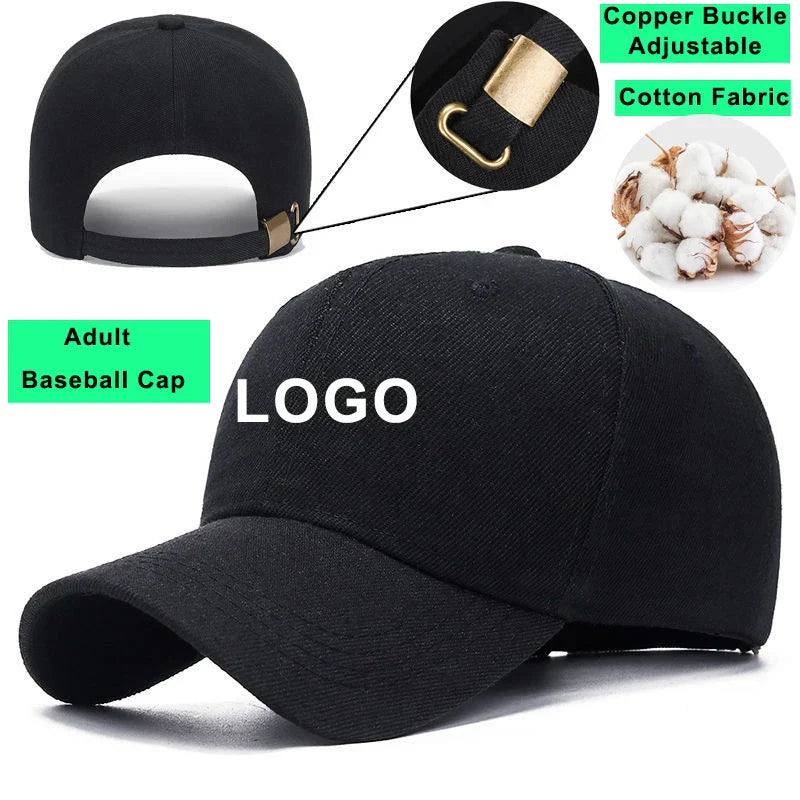 Custom Logo Sports Cap Team Embroidery Print Baseball