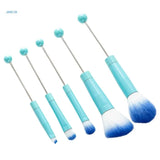 5pcs Jewelry Beaded DIY Eye Brush Detachable Beads