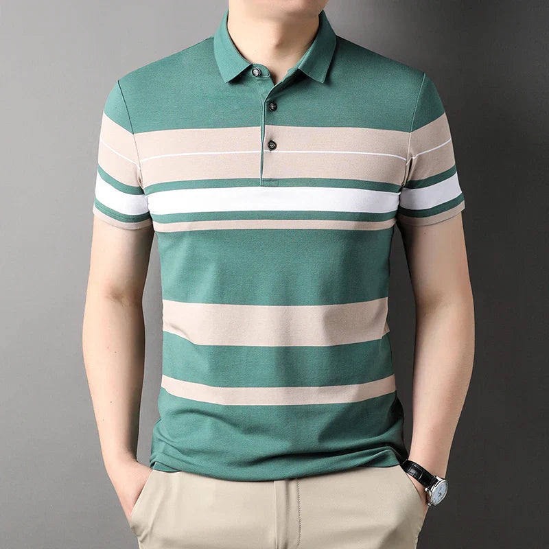 Summer Men's Polo Shirts With Short Sleeve Business