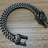 Nordic Viking Bracelet for Men Vintage Wolf Head