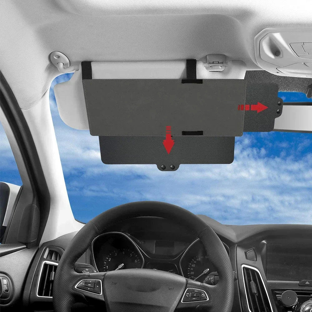 1PC Car Sun Visor Extender Anti-Glare UV Blocker