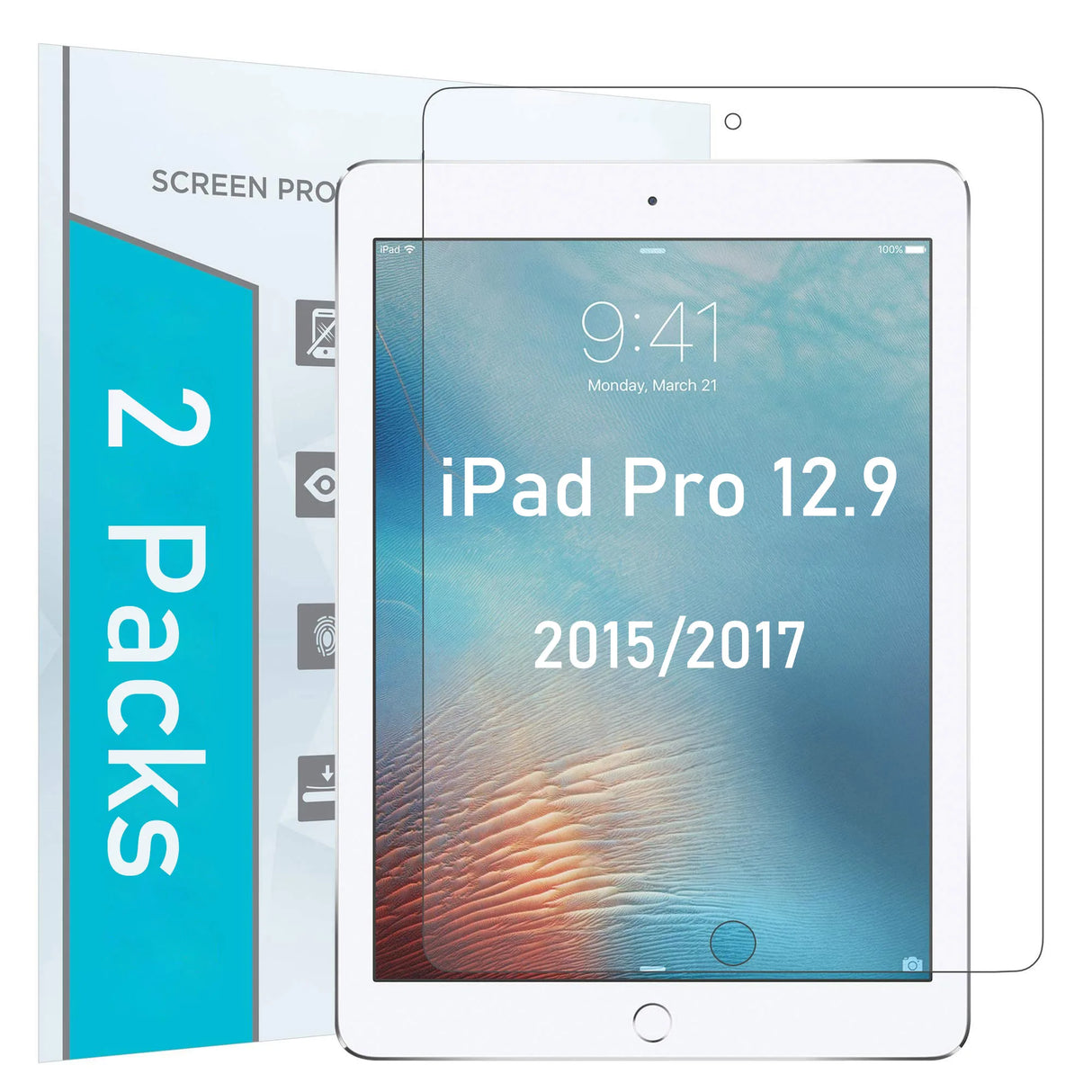 Tempered Glass Screen Protector for Apple iPad Pro - Anti-Scratch Film