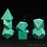 7pcsset Polyhedral Gemstone DnD Dice Set for Tabletop