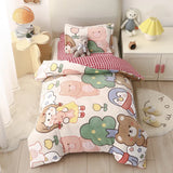 Baby Cartoon Print Bedding Set Duvet Covers Pillowcases