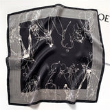100 Real Silk Square Scarves Women Bandana High