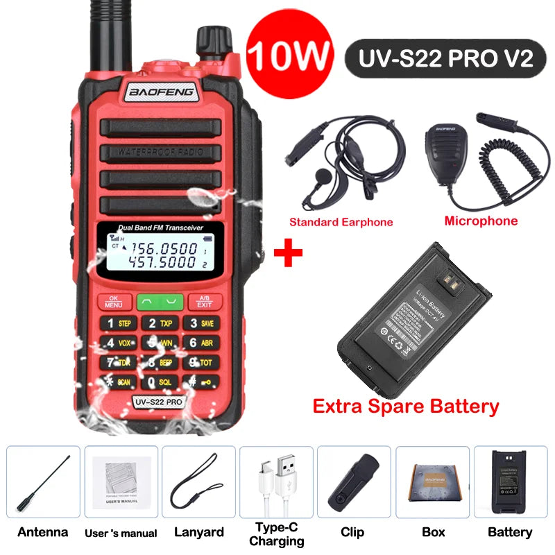 Baofeng UV S22 PRO V2 IP68 Walkie Talkie