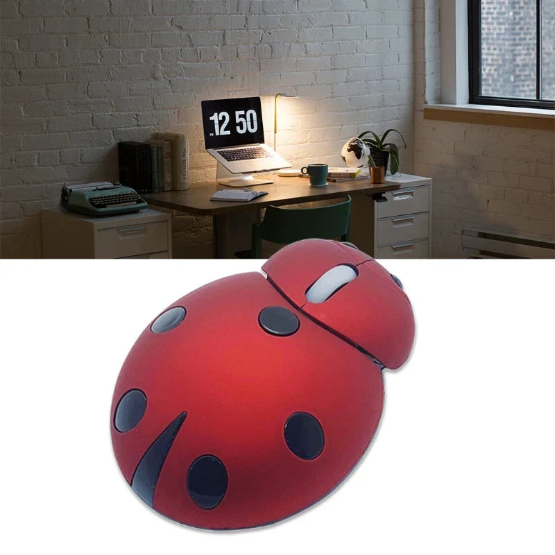 Mini Animal Shape Wireless Mouse with USB Receiver
