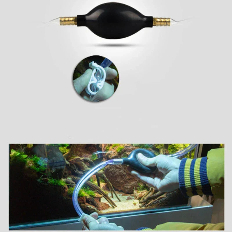 Fish Tank Water Changer Pump Aquarium Cleaner Siphon