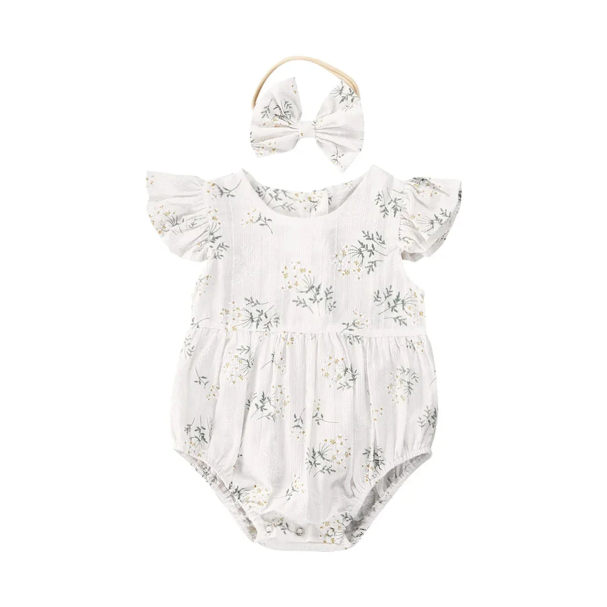 Newborn Baby Girls Rompers Ruffle Cotton Baby Girl